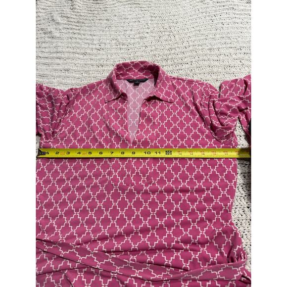 Brooks Brothers 346 Shirt Dress Collared Stretch Womens Small Long Sleeve Pink - Picture 4 of 11